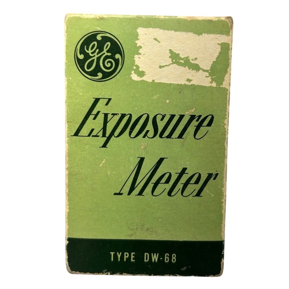 Vintage General Electric GE Exposure Meter Type DW-68 with Box and Manual